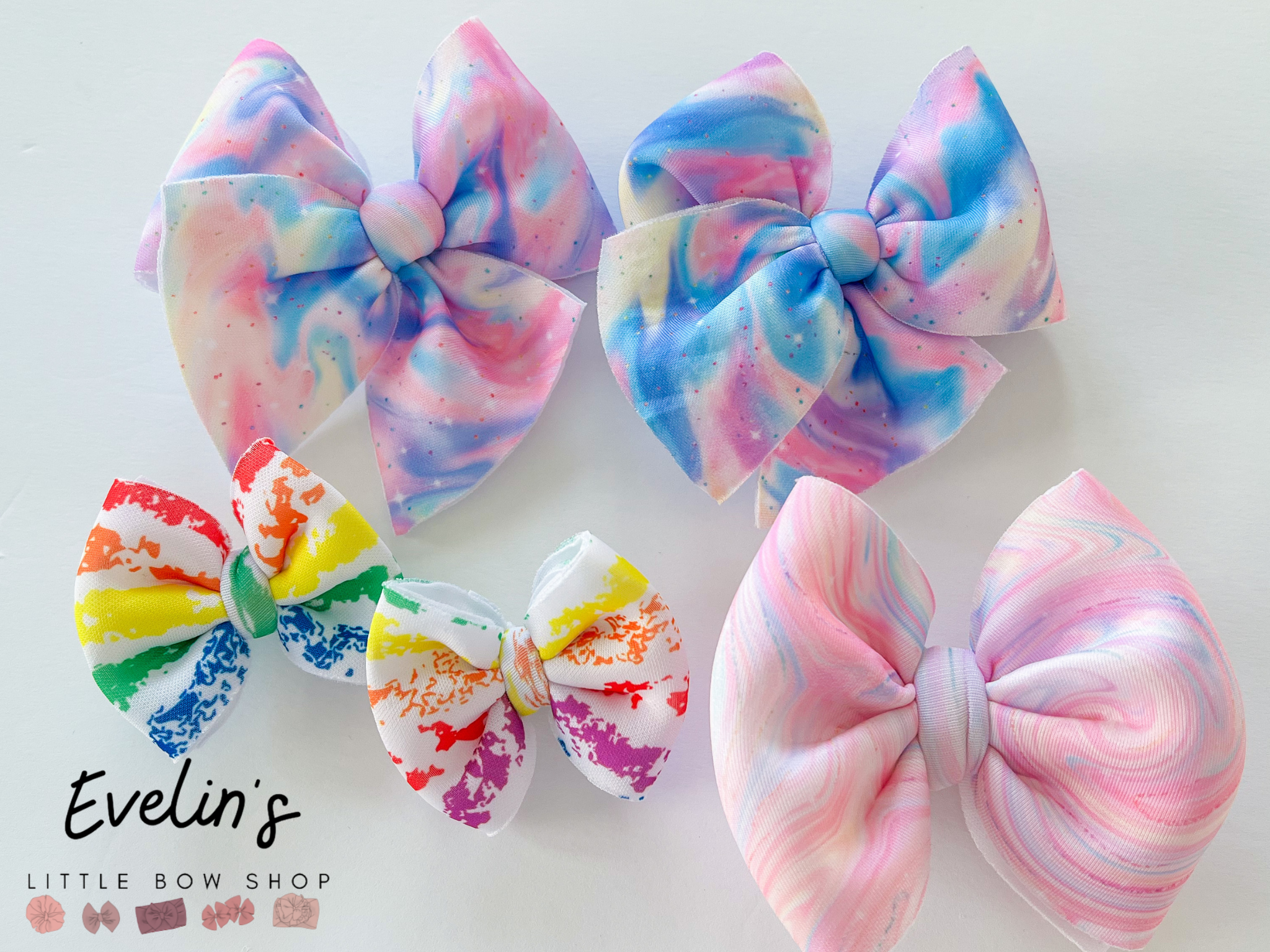 Crayon Puff Bows